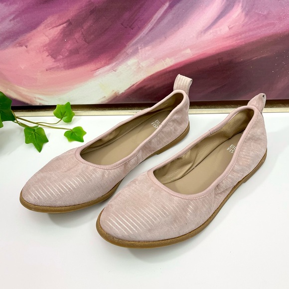 EILEEN FISHER Notion Ballet Flat In Goose Bump/light Gold Size 8.5 - Picture 3 of 10